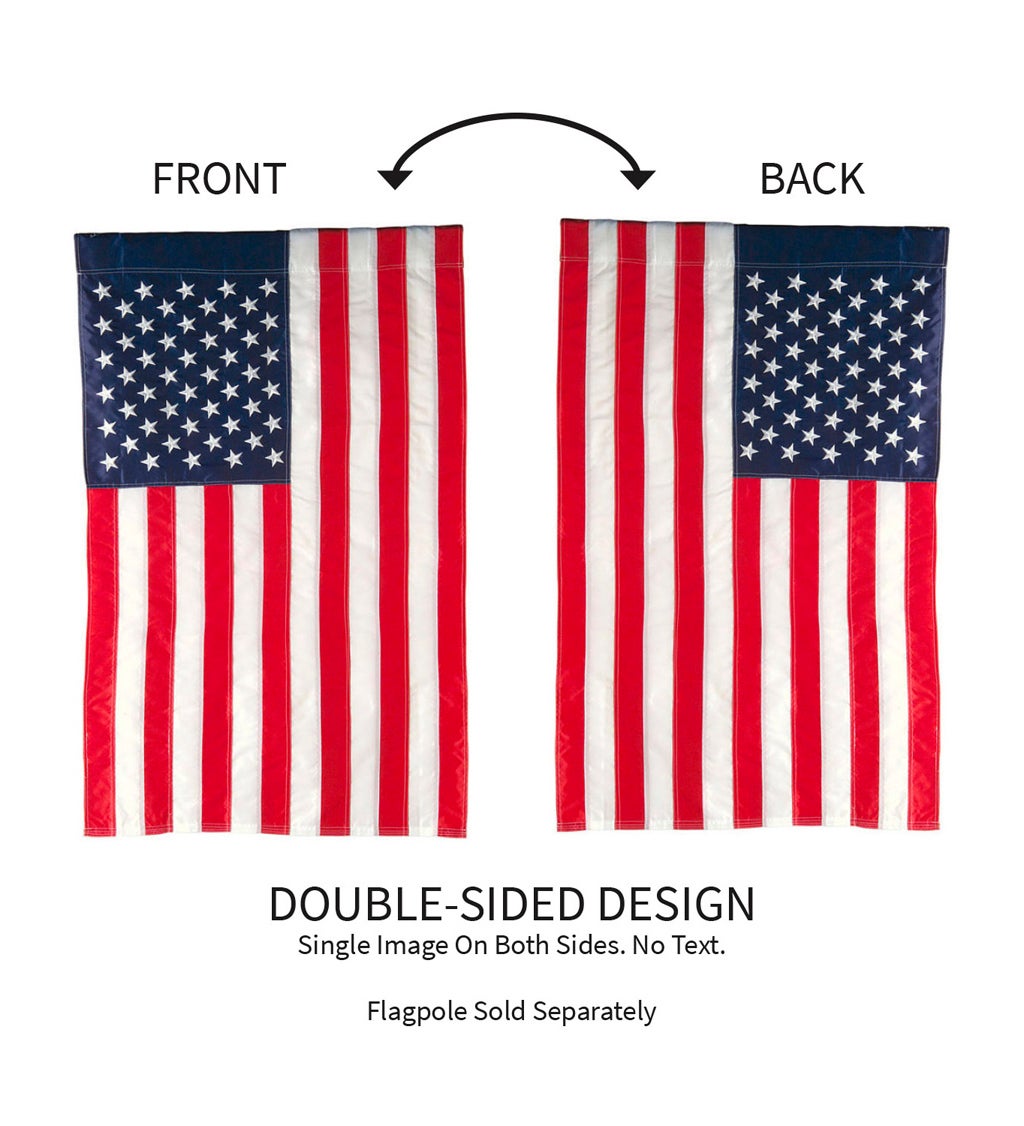American Garden Applique Flag