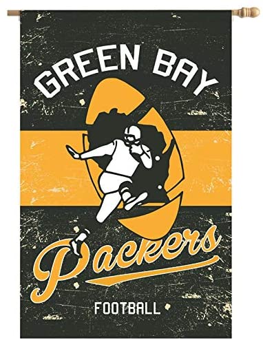 Green Bay Packers Vintage Linen House Flag