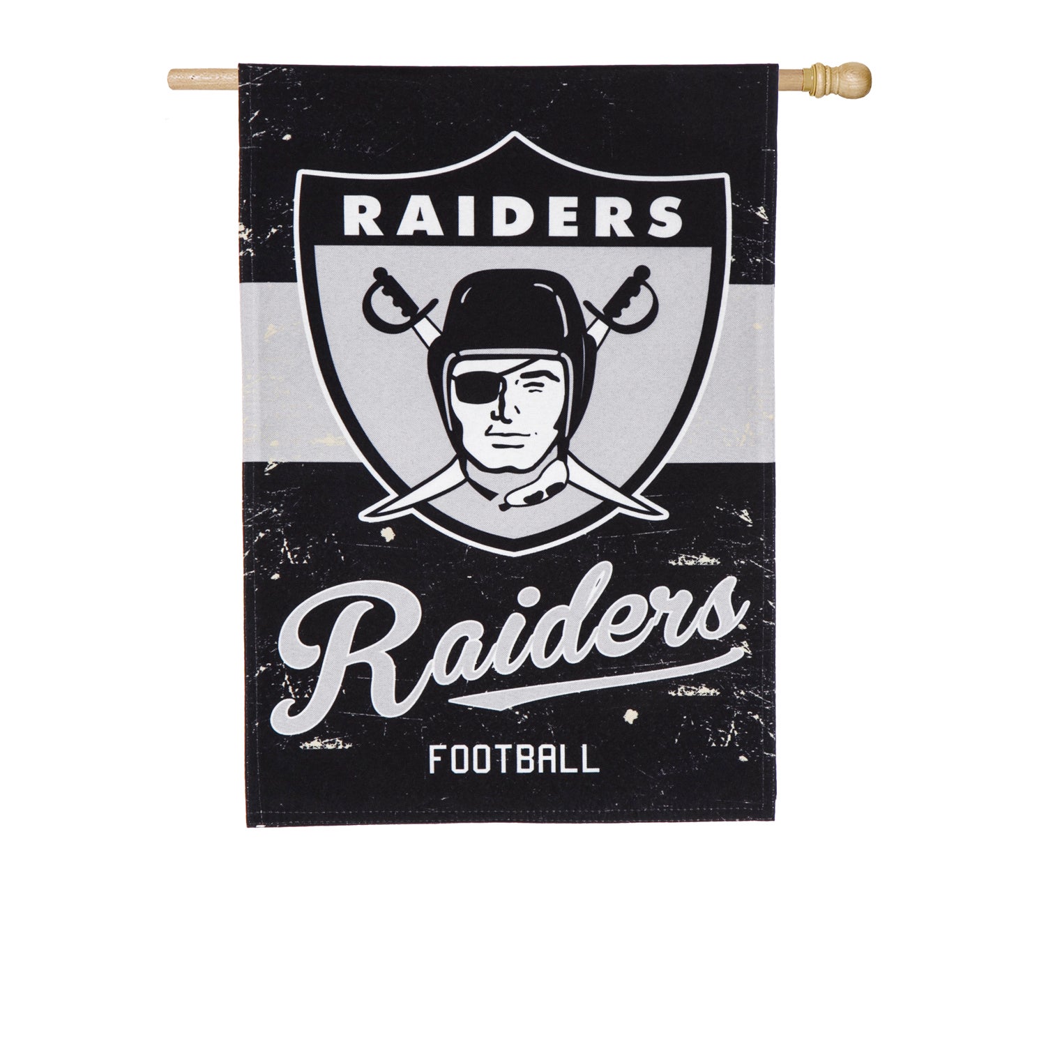 Vintage Linen Flag LA Raiders