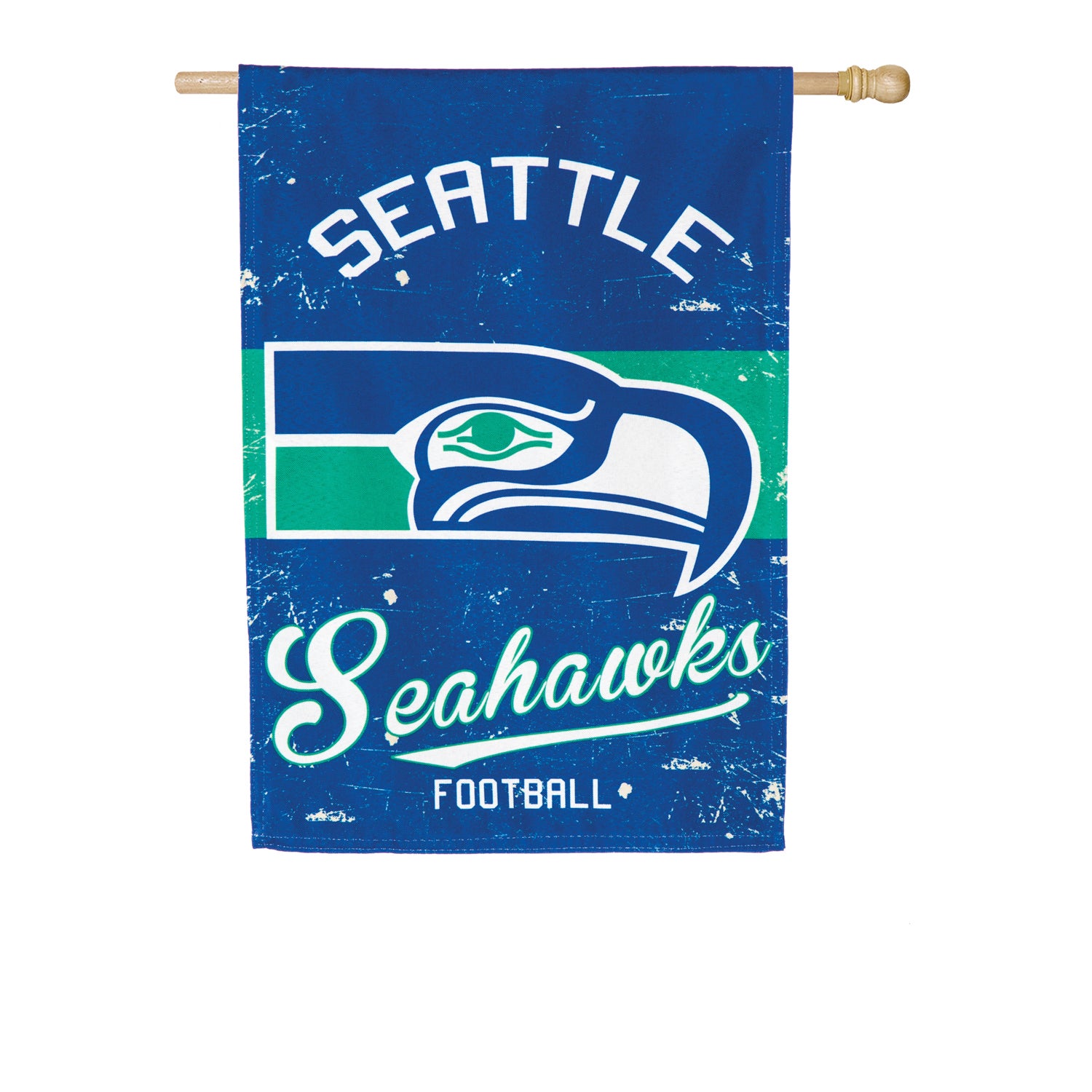 Vintage Linen Flag Seattle Seahawks