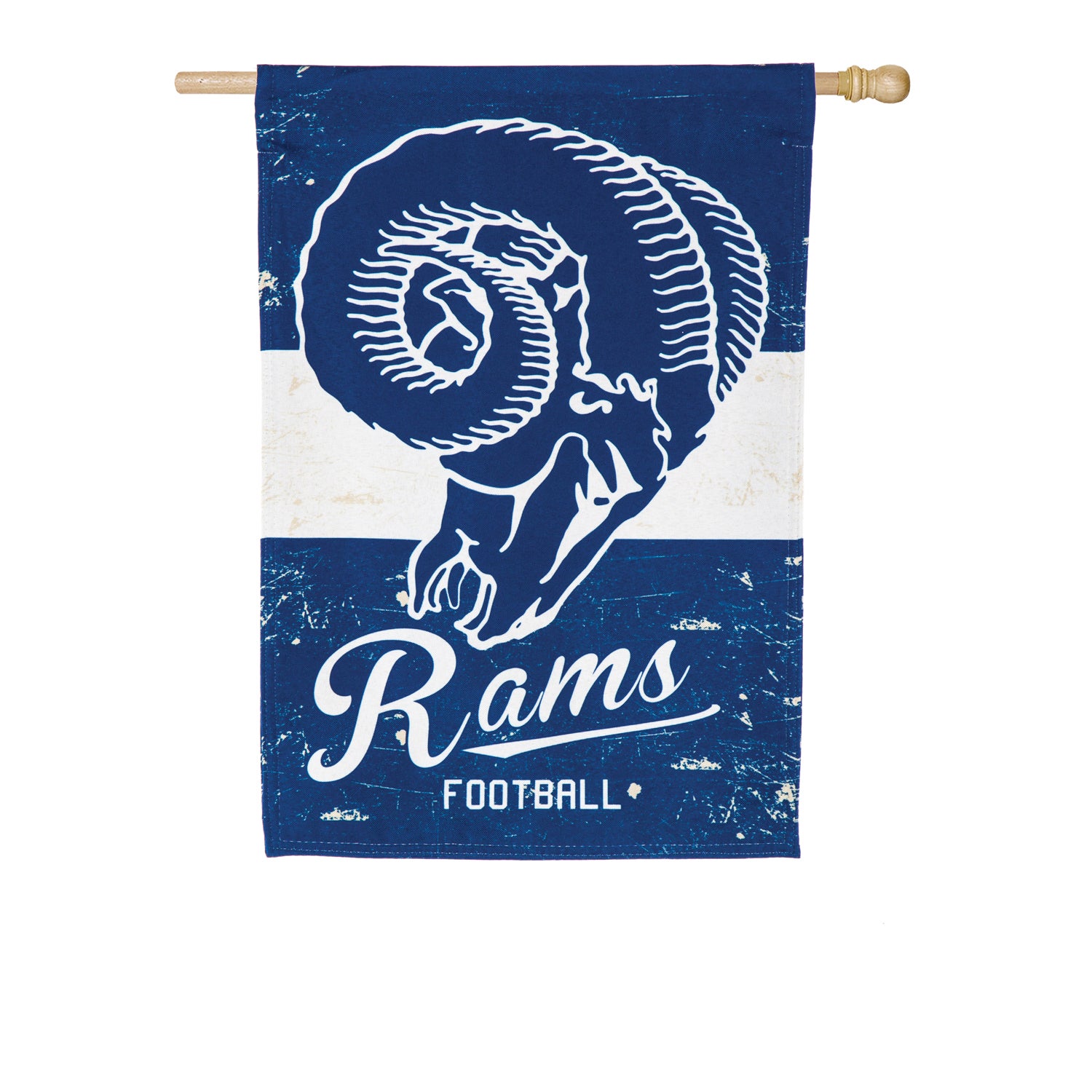 Vintage Linen Flag LA Rams