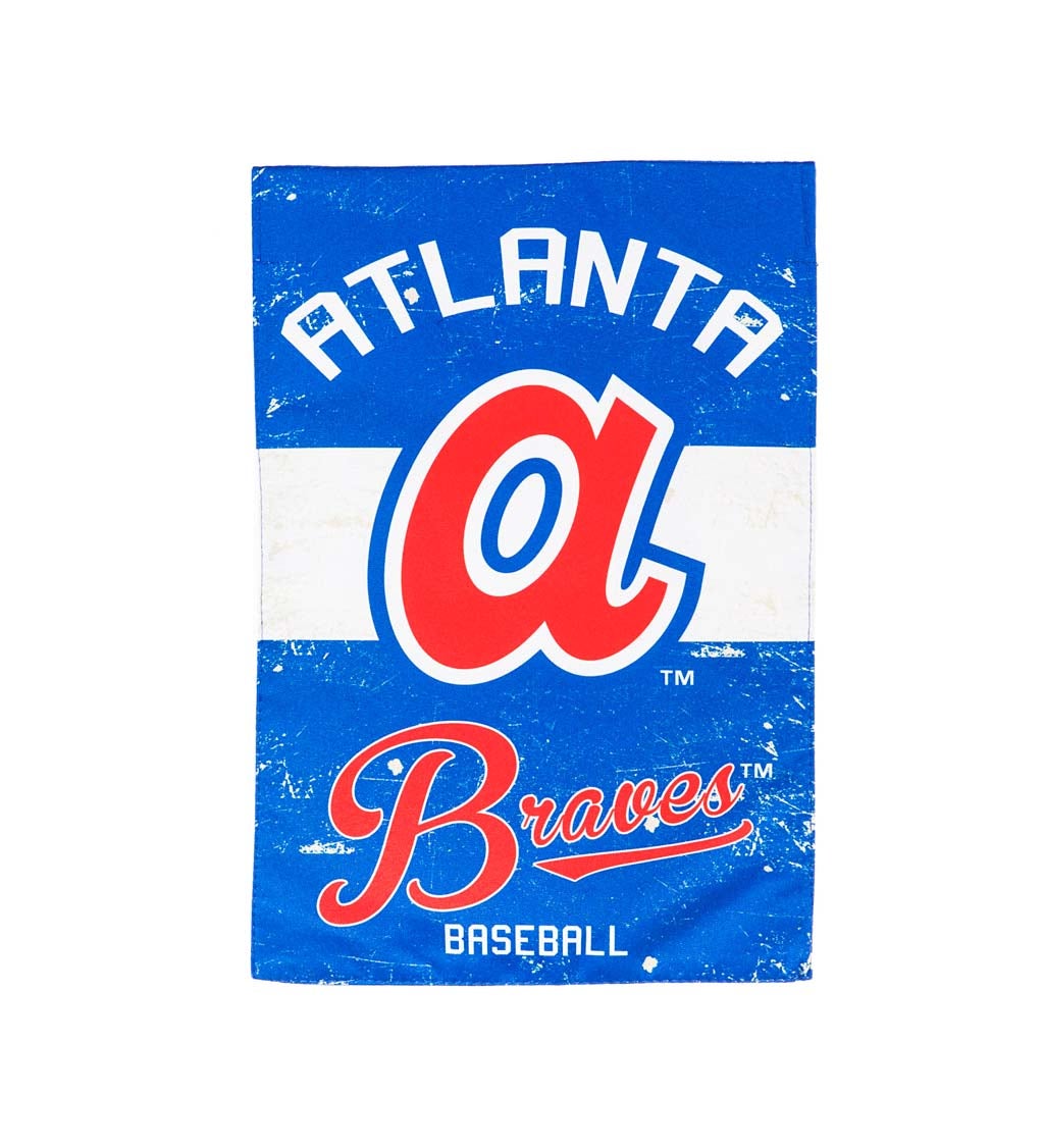 Atlanta Braves Vintage Linen House Flag