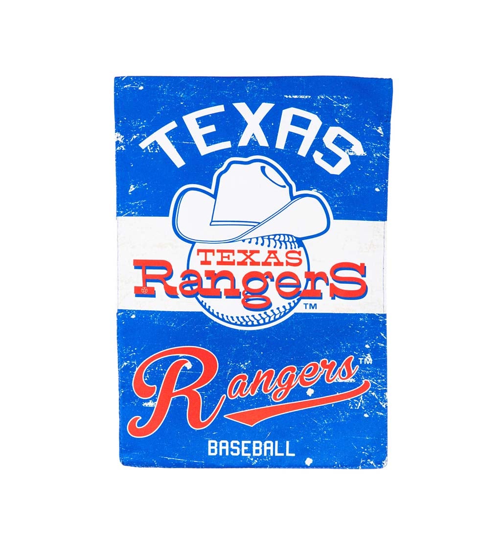 Texas Rangers Vintage Linen Garden Flag