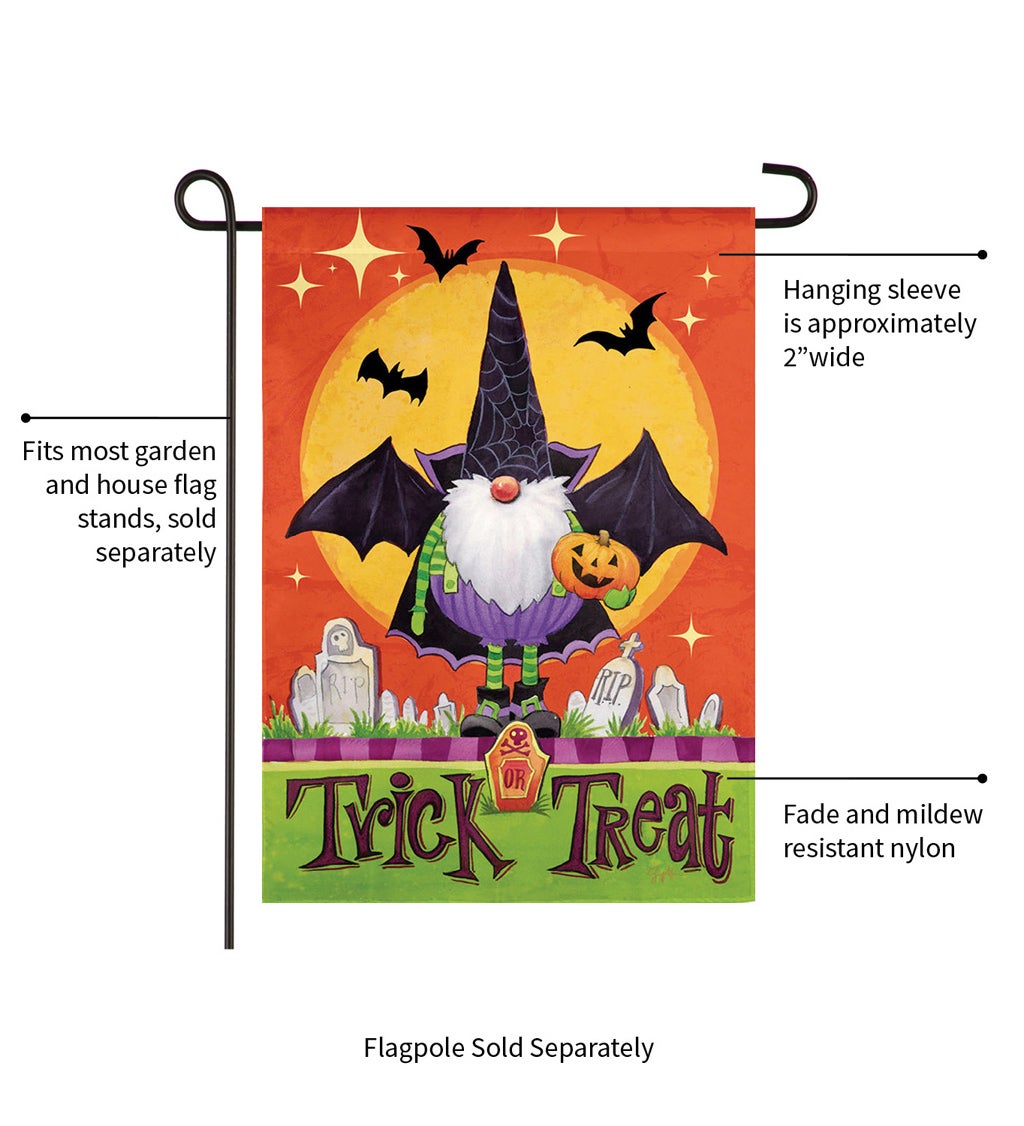 Gnomes in Costume Garden Suede Flag