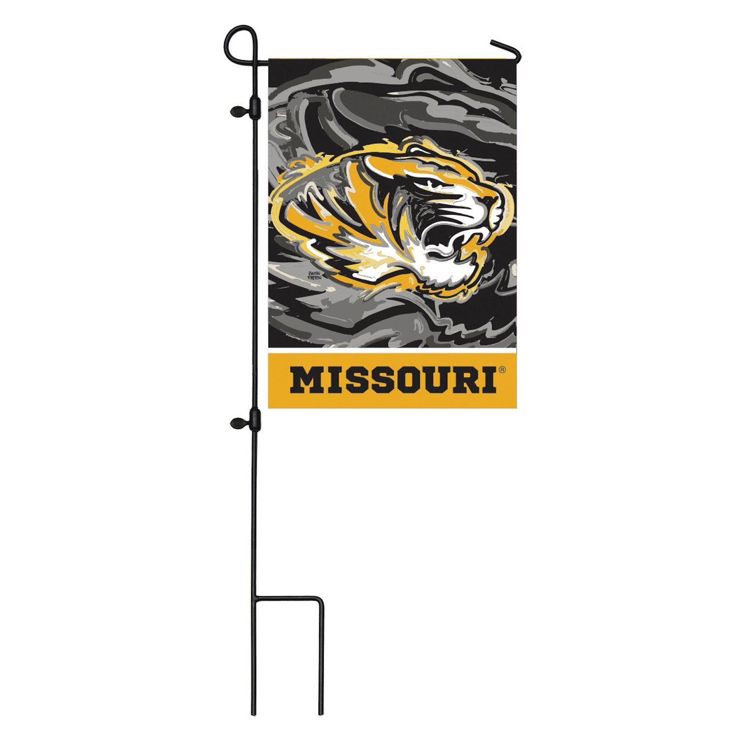 University of Missouri, Suede Garden Flag Justin Patten