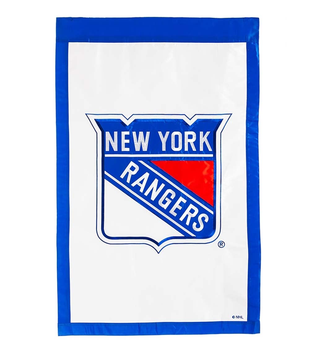 New York Rangers Applique House Flag