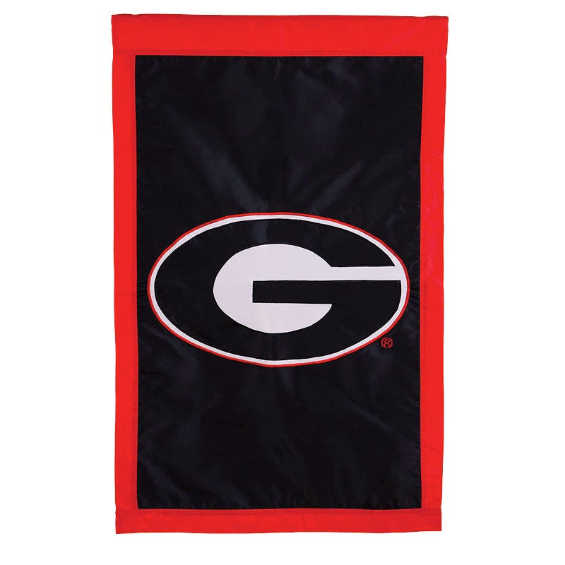 University Of Georgia Bulldogs Applique House Flag