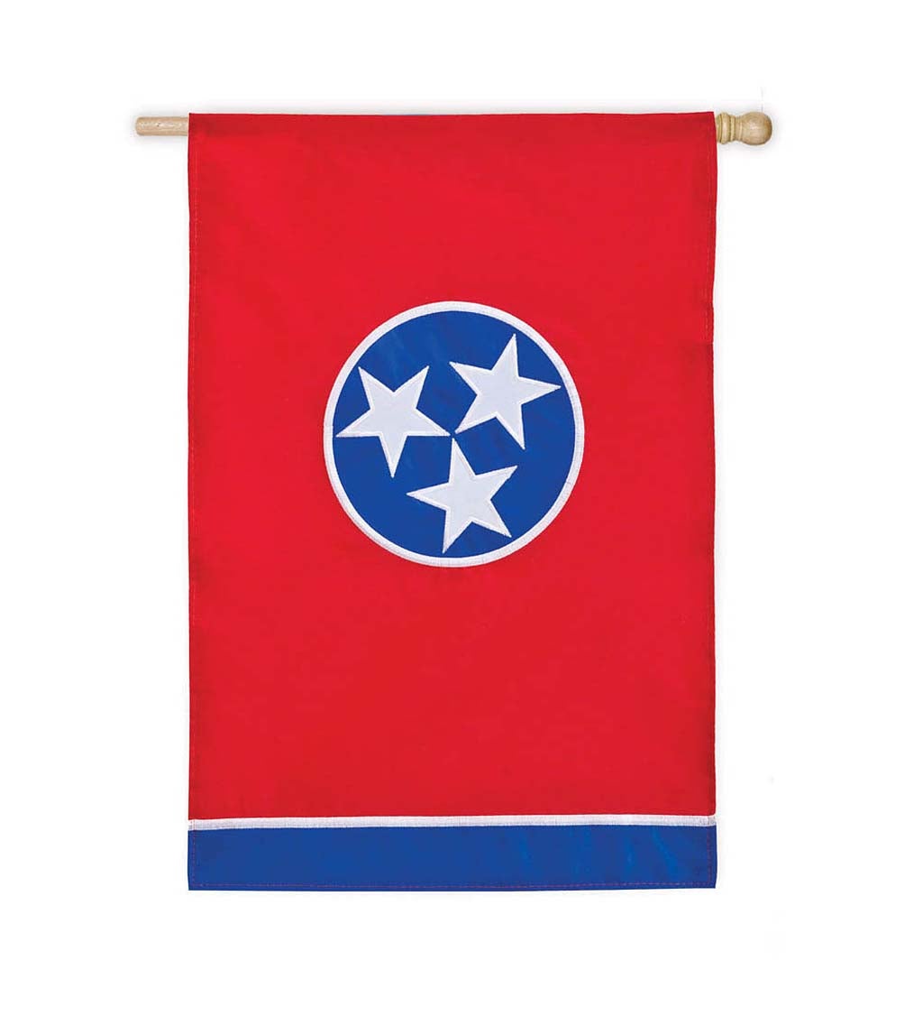 Applique Tennessee State House Flag, 29 x 44 inches