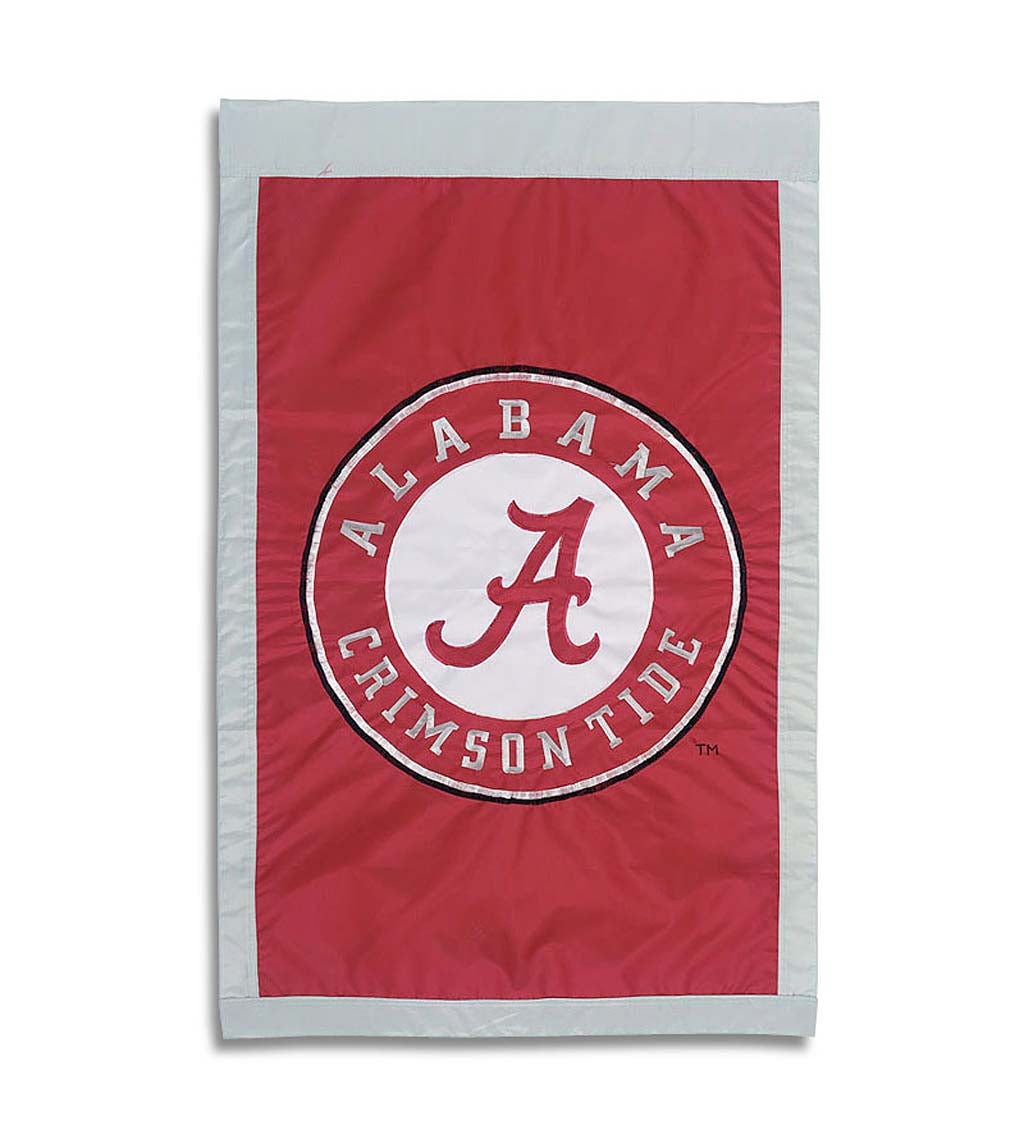 University Of Alabama Crimson Tide Applique House Flag