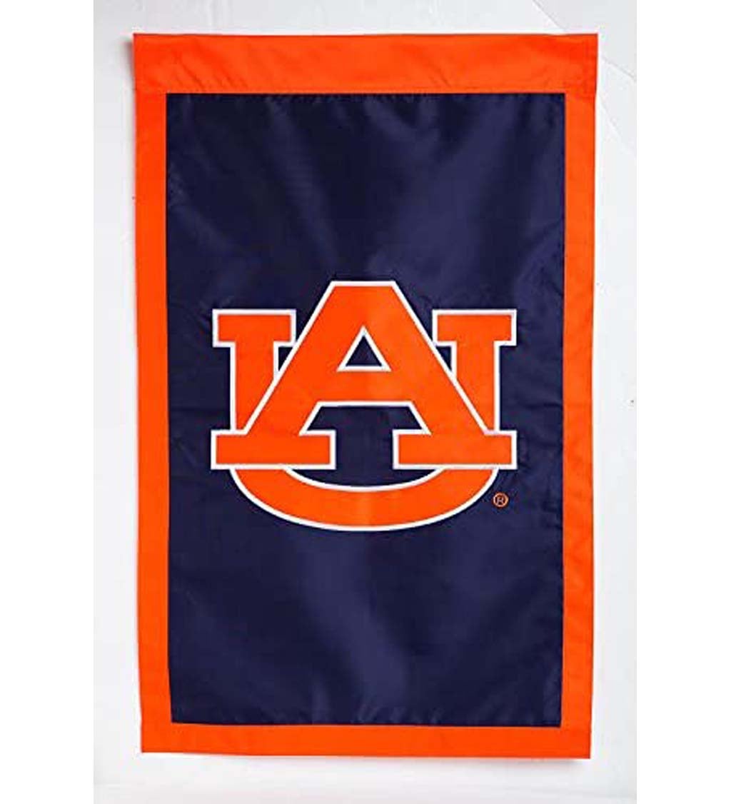 University Of Auburn Applique House Flag
