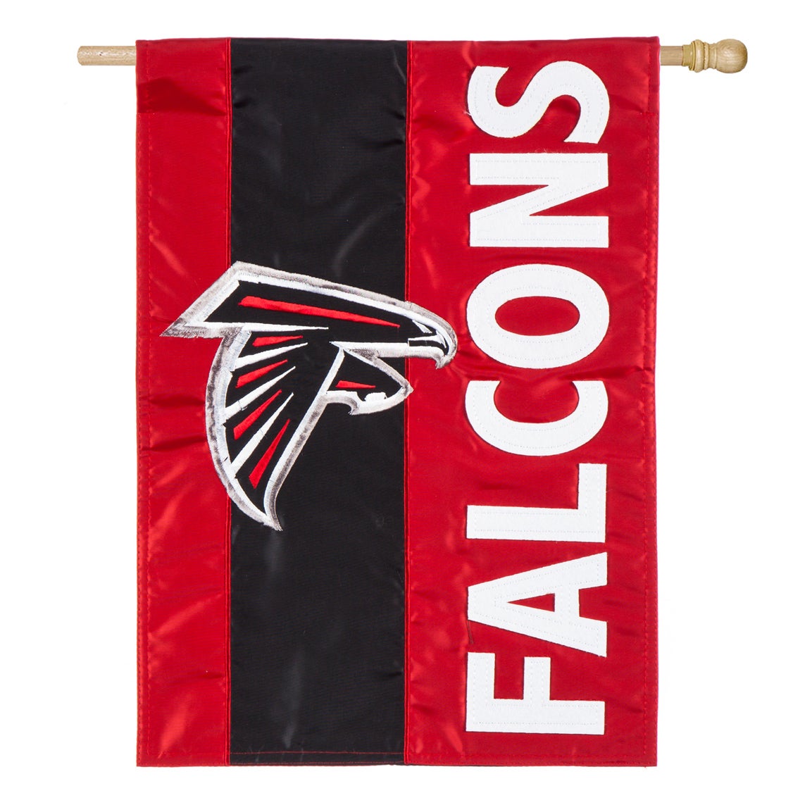 Atlanta Falcons Mixed-Material Embellished Appliqué House Flag