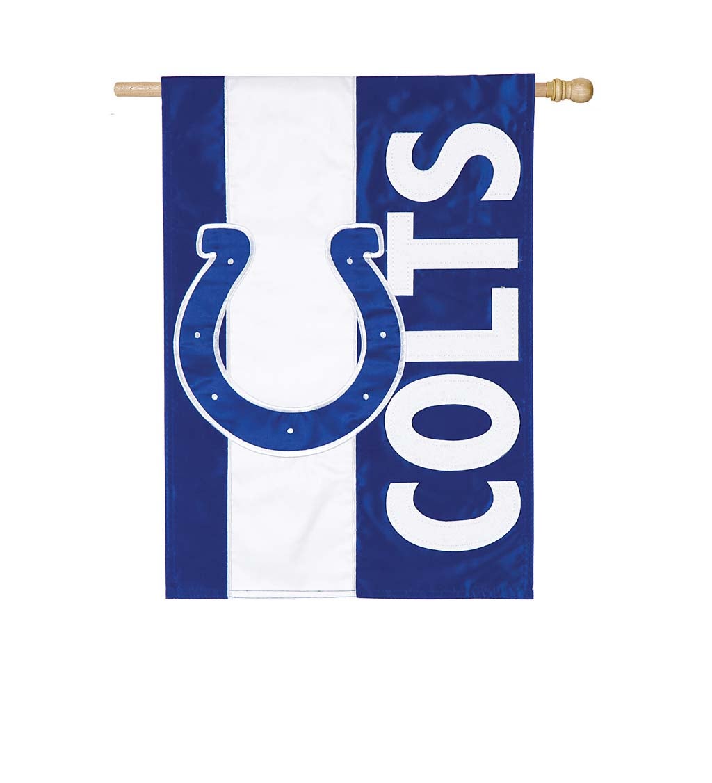 Indianapolis Colts Mixed-Material Embellished Applique House Flag