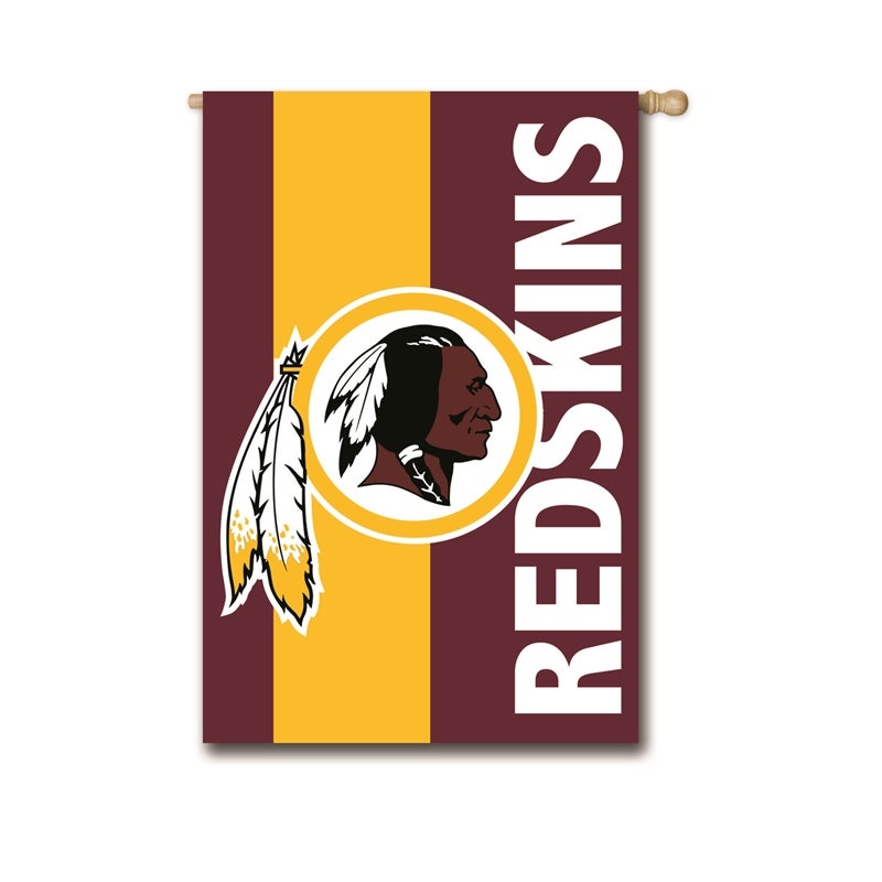 Washington Redskins Mixed-Material Embellished Appliqué House Flag