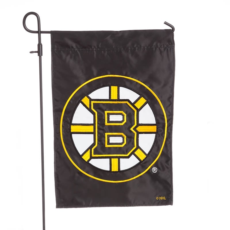 Boston Bruins Applique Garden Flag