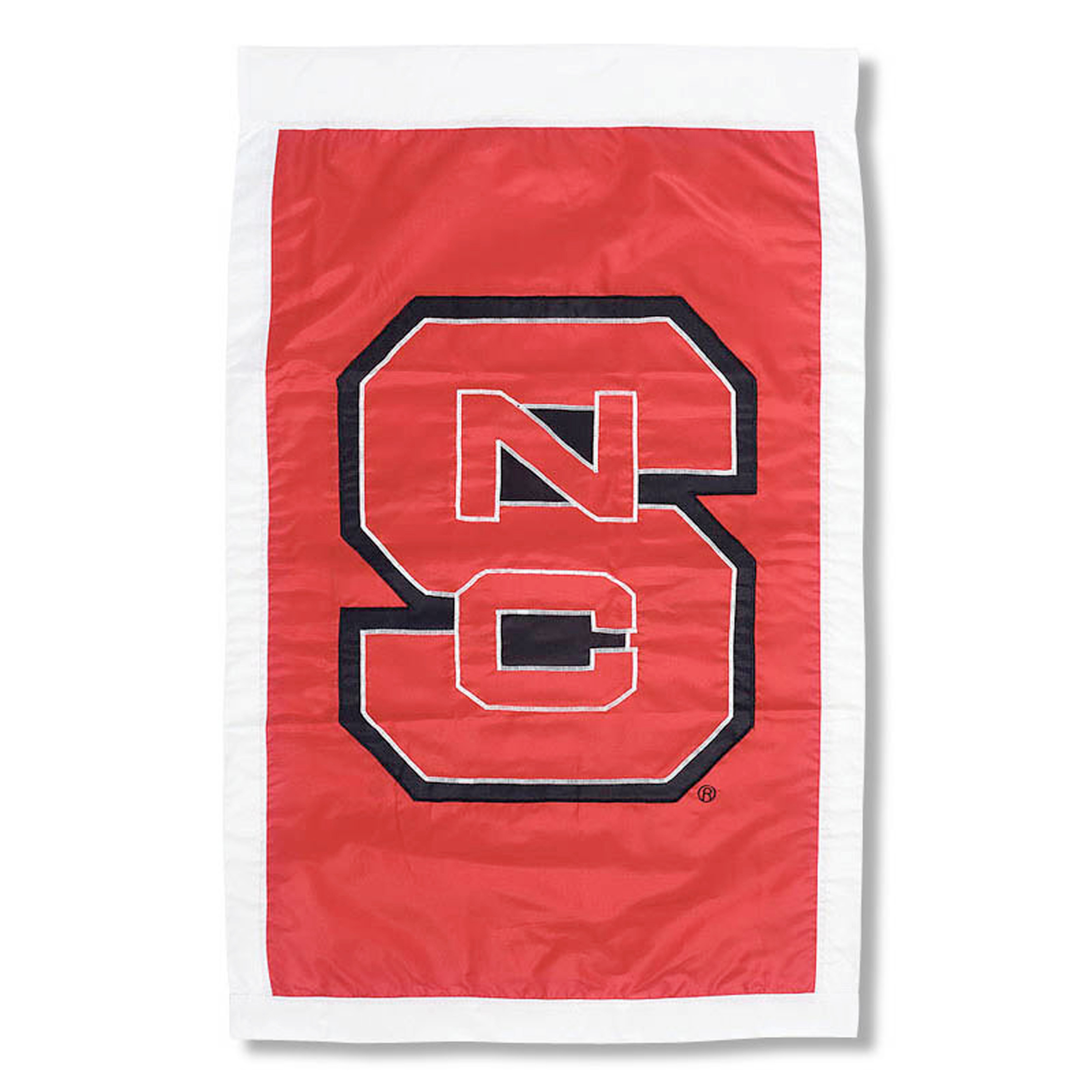 North Carolina State University Applique Garden Flag