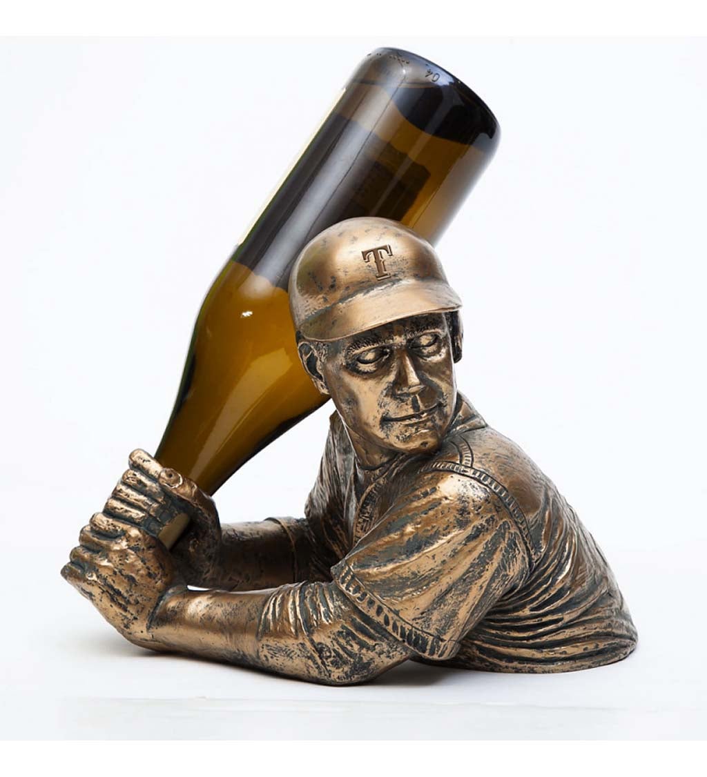 Texas Rangers Bam Vino Baseball Player Wine Bottle Holder