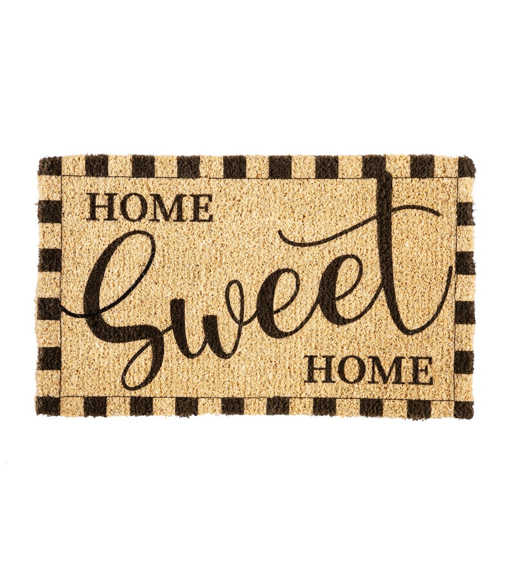 Home Sweet Home, Woven Coir Mat, 30 x 18"