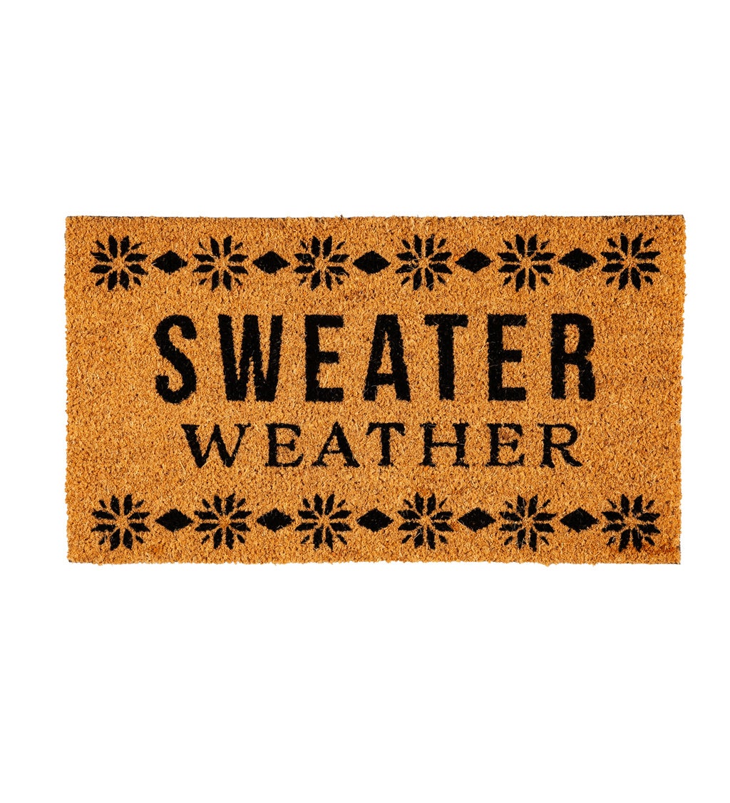 Sweater Weather Coir Mat