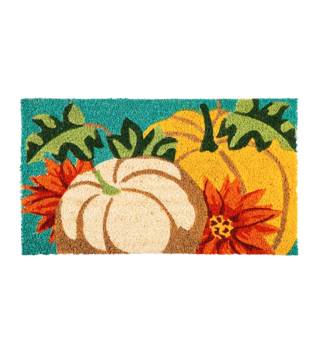 Soft Pumpkins Decorative Coir Mat