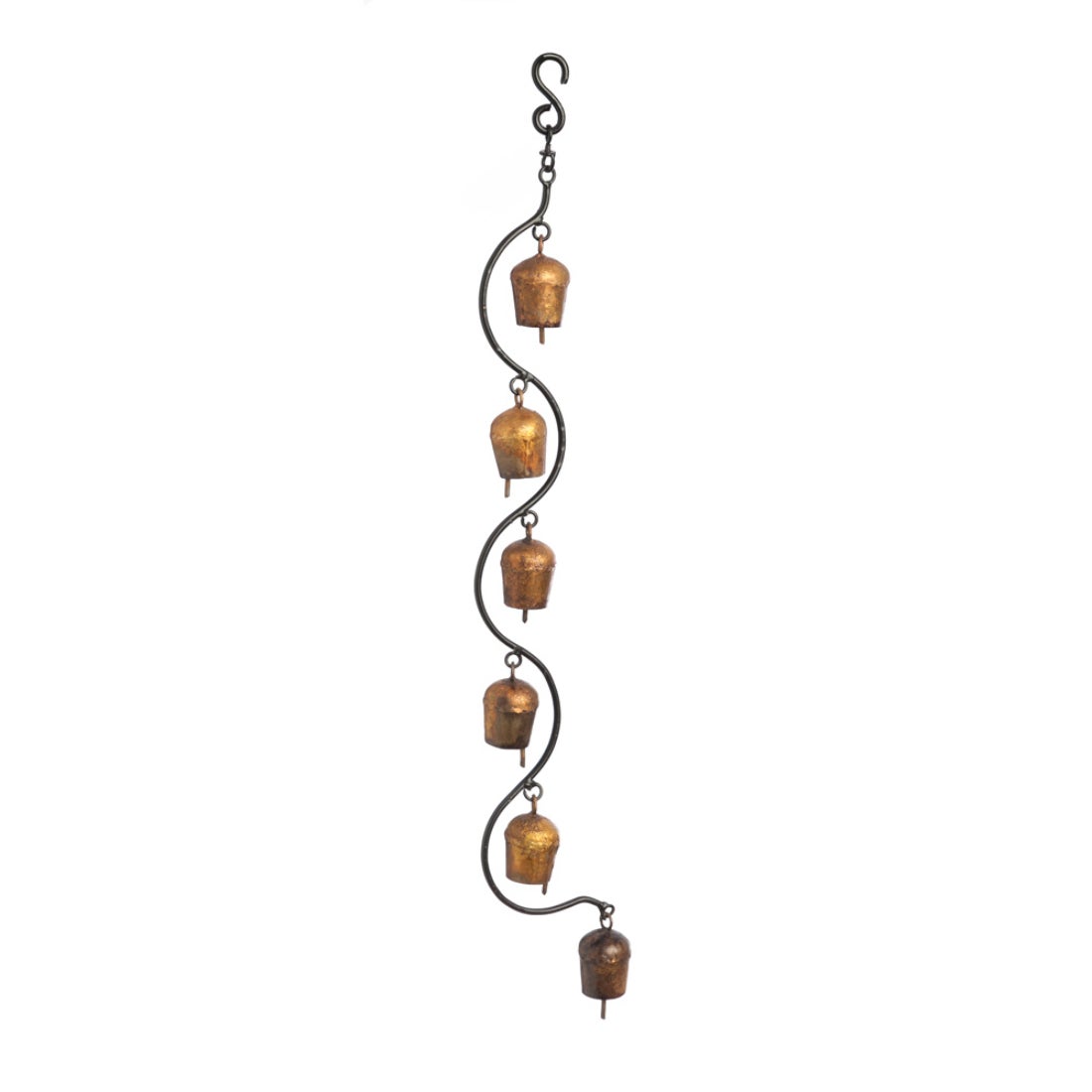 Copper Cast Metal Hanging Bell Chimes