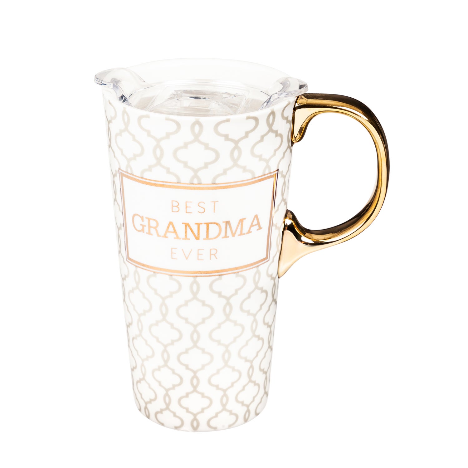 Best Grandma Ever Ceramic Travel Cup with Tritan Lid