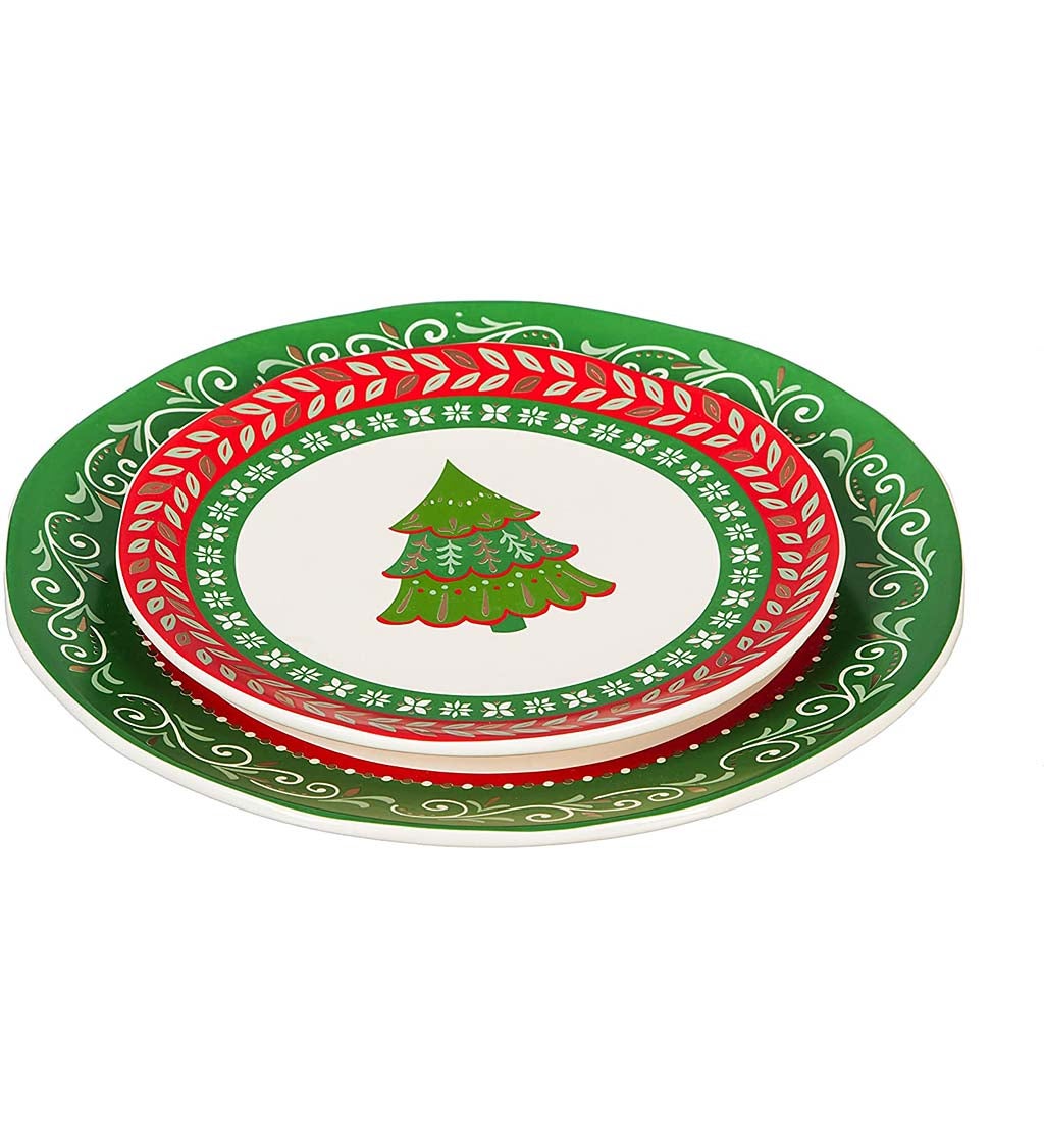 Christmas Traditions Ceramic Dinner Plate
