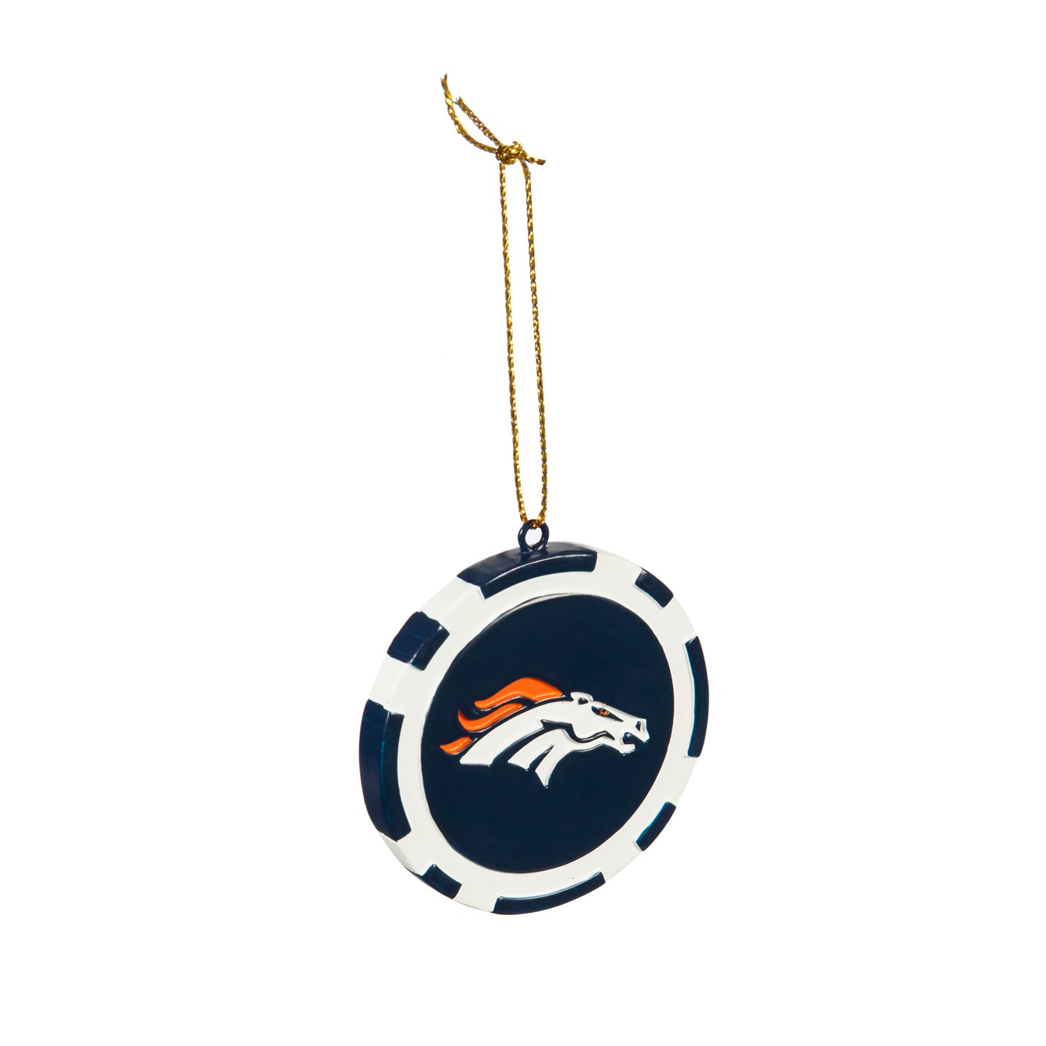 Denver Broncos Game Chip Ornament