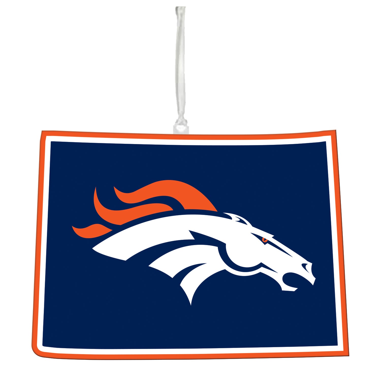 Denver Broncos State Ornament