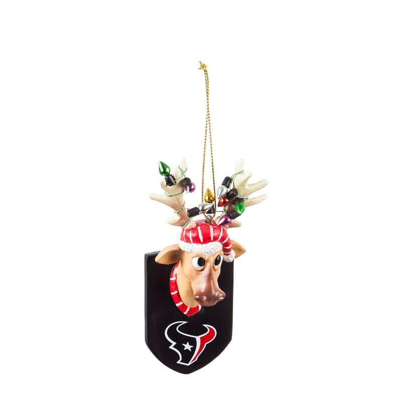 Houston Texans, Resin Reindeer Ornament