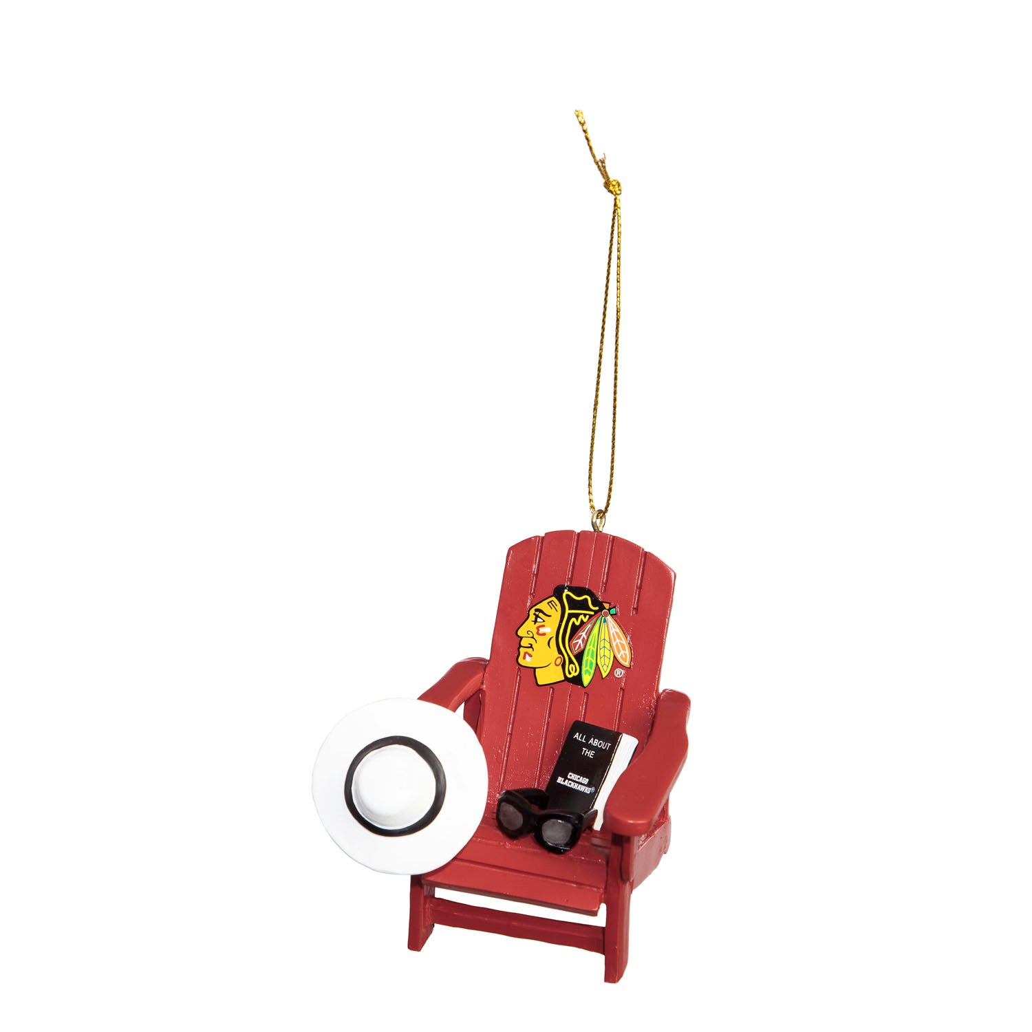 Chicago Blackhawks Adirondack Chair Ornament