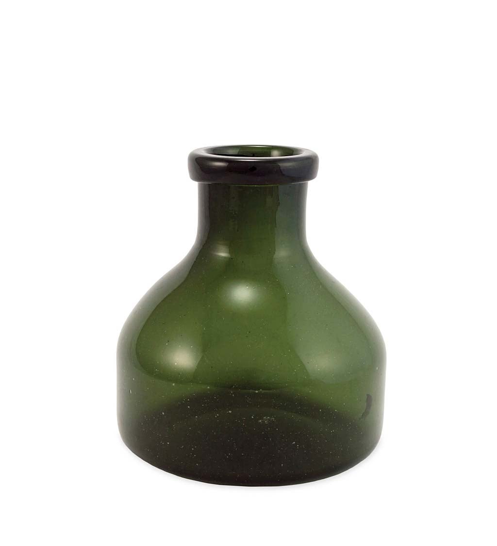 Verde Large Recycled Glass Bubble Vase