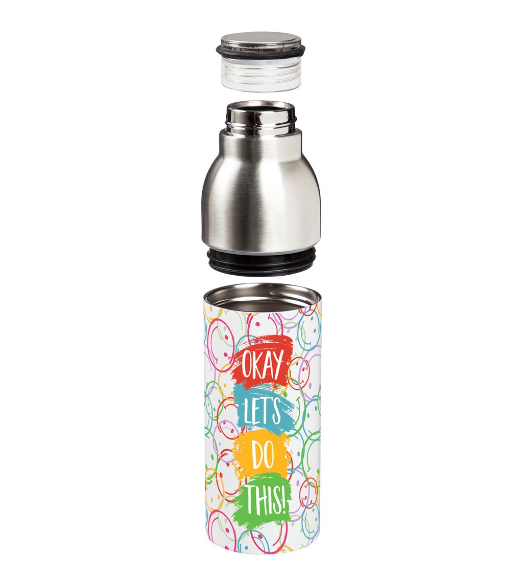 Let's Do This 22 oz Stainless Double Walled 2 Way Tumbler