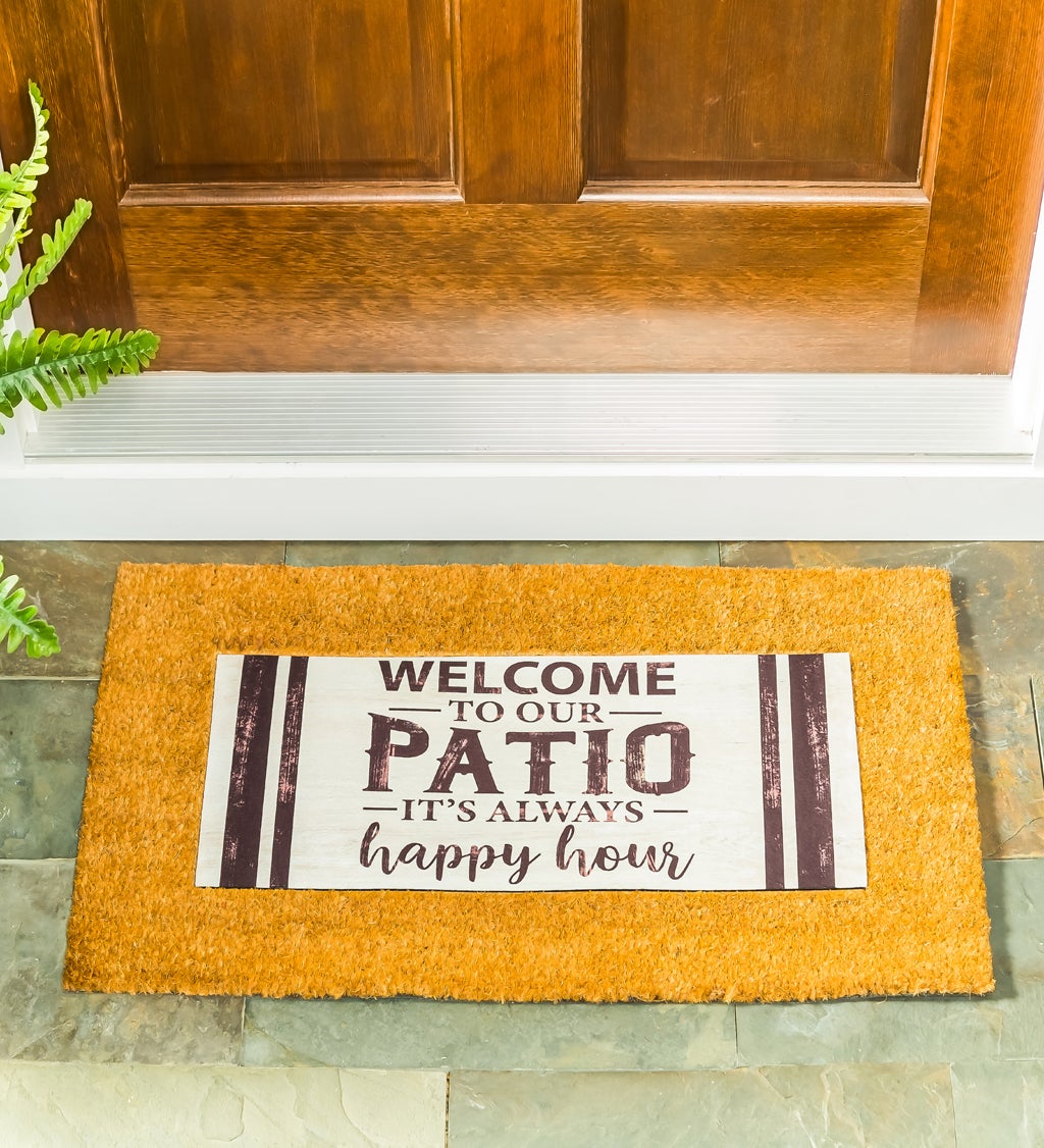 Welcome to Our Patio Sassafras Switch Mat, 22" x 10"