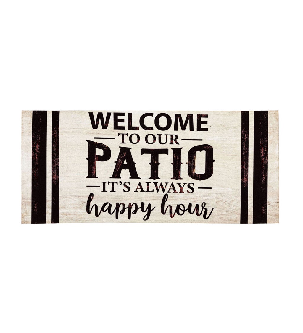 Welcome to Our Patio Sassafras Switch Mat, 22" x 10"