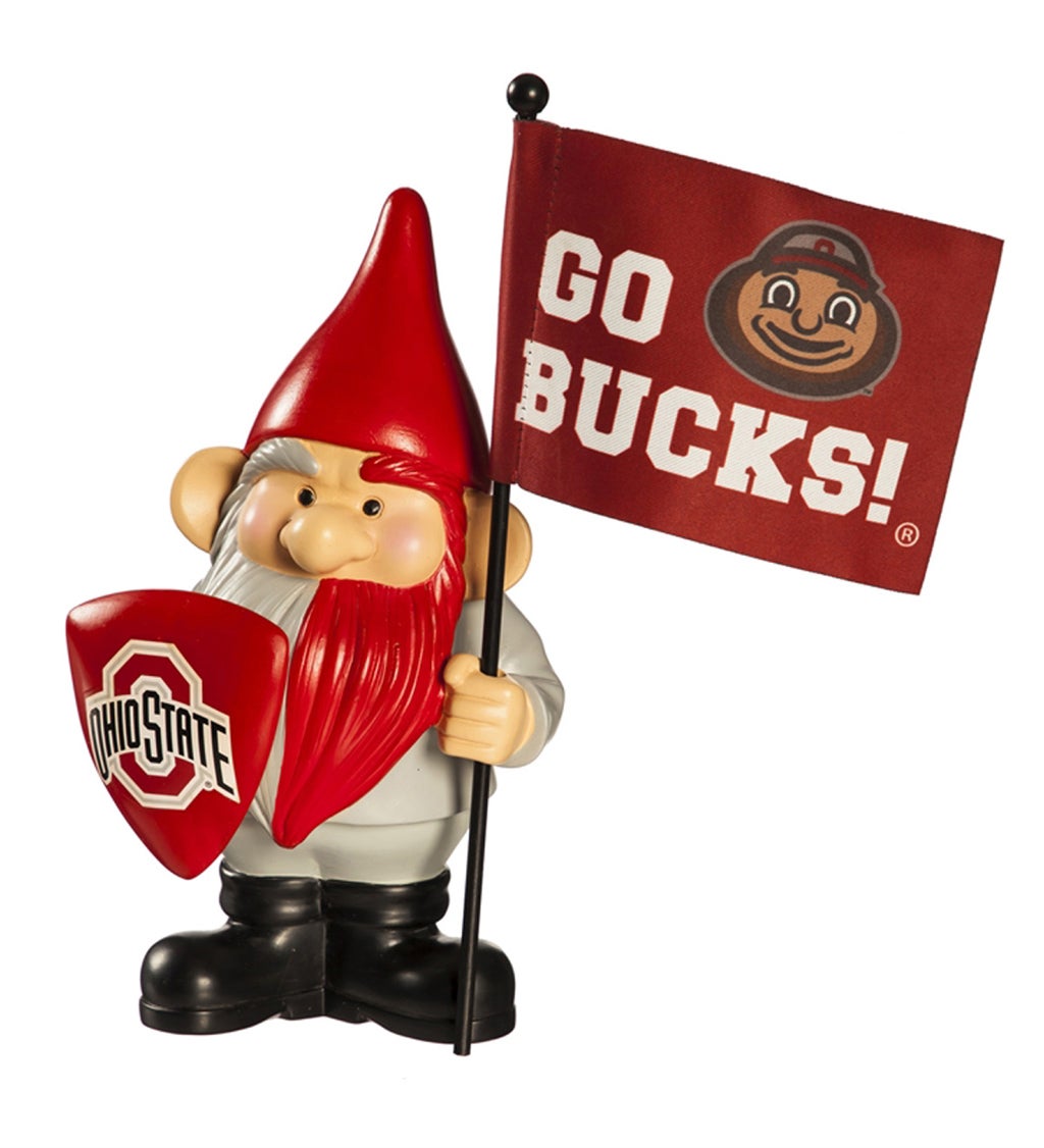 Ohio State University Flag Holder Gnome