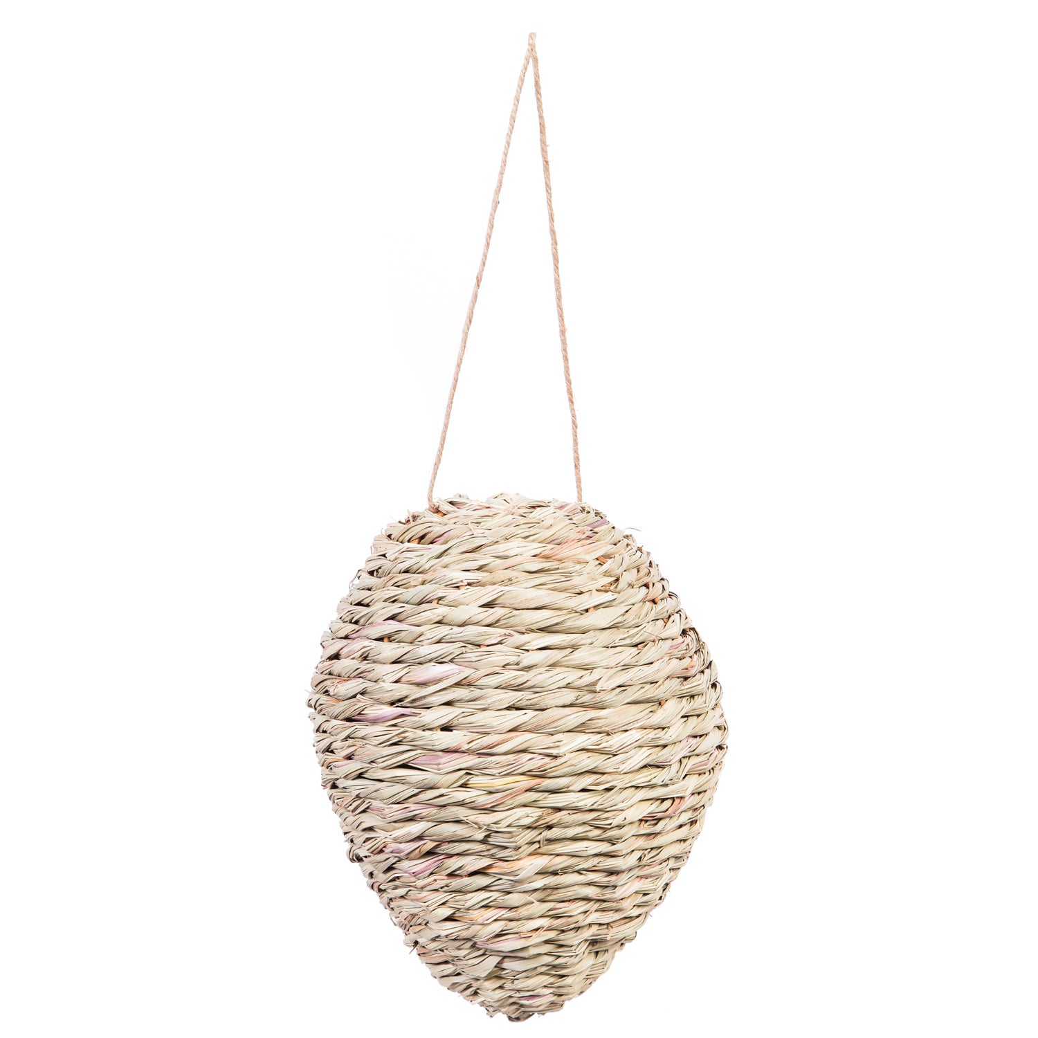 Woven Reed and Rope Hanging Wasp Deterrent