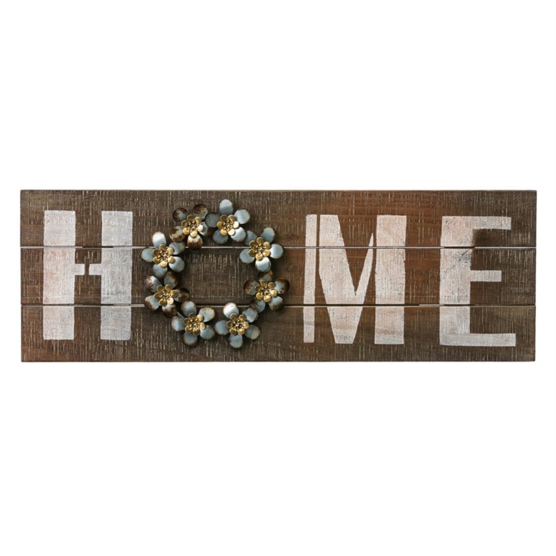Home Wooden and Metal Wall Sign