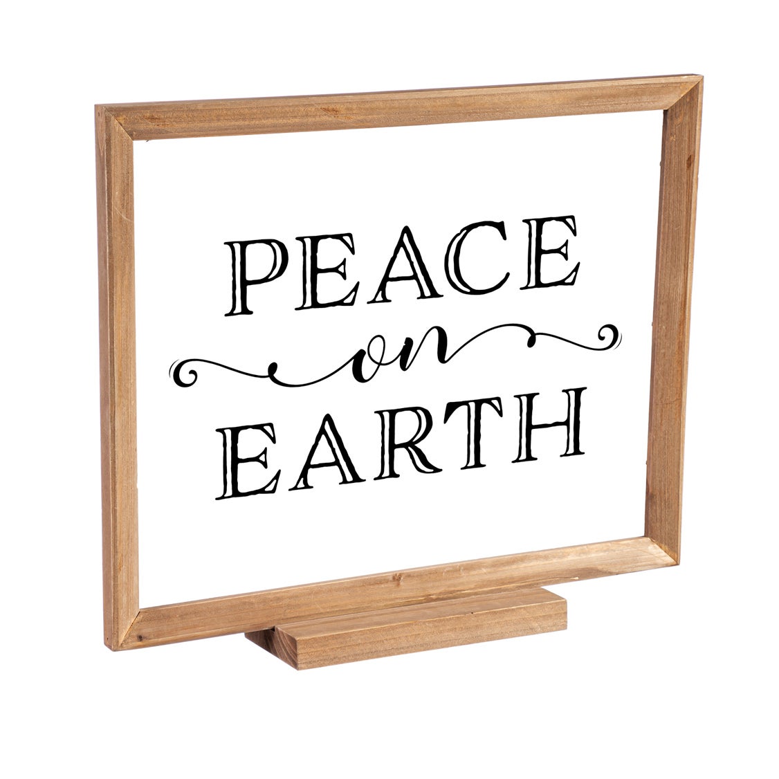 Wood Framed Decor, Set of 3 "Season's Greetings""Peace on Earth""Let it Snow"