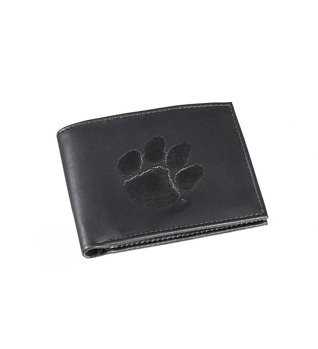 Clemson University Bi Fold Leather Wallet