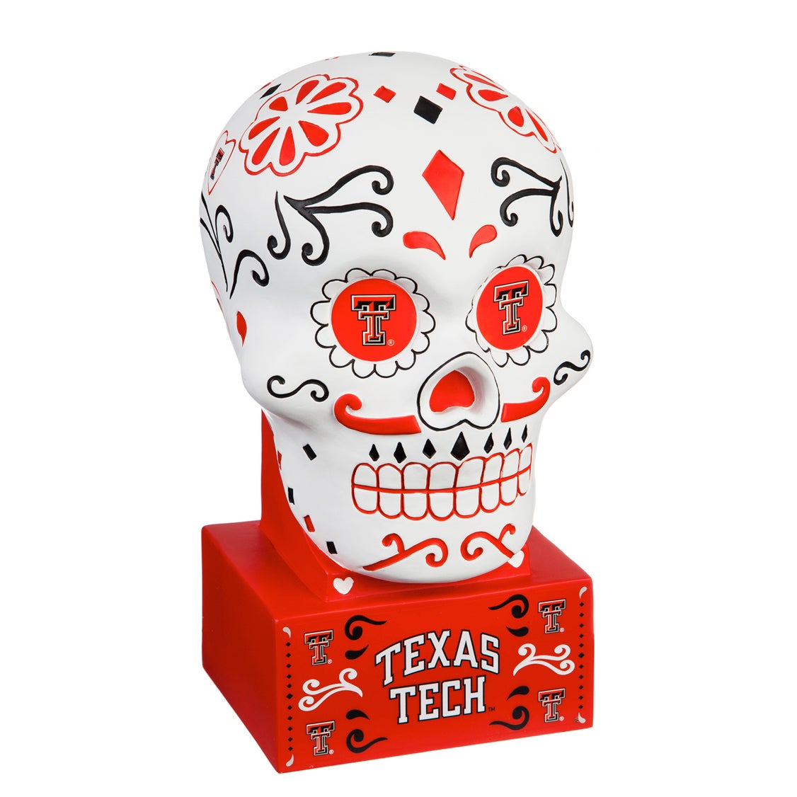 Texas Tech Sugar Skull Statue