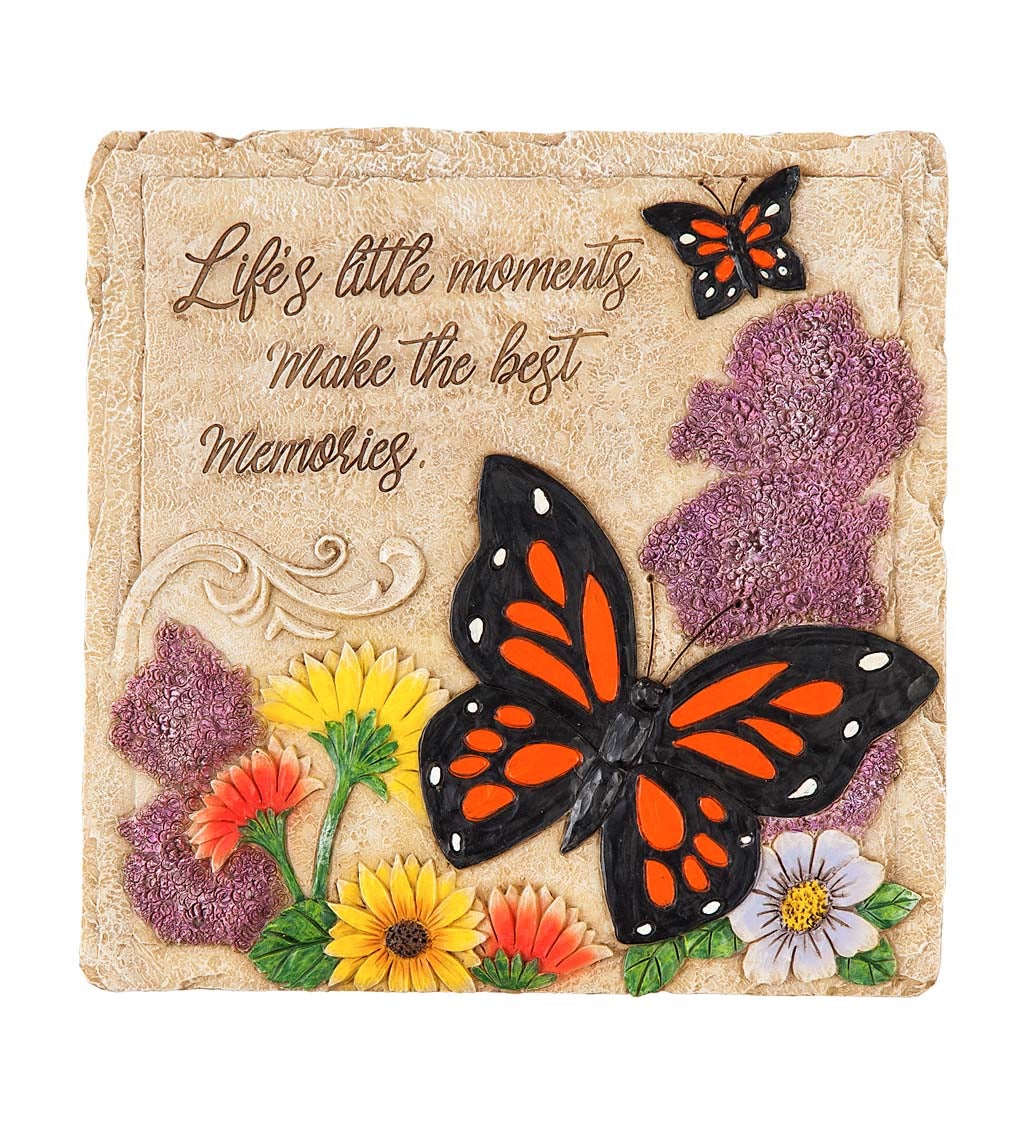 Life's Little Moments 12" Square Garden Stone