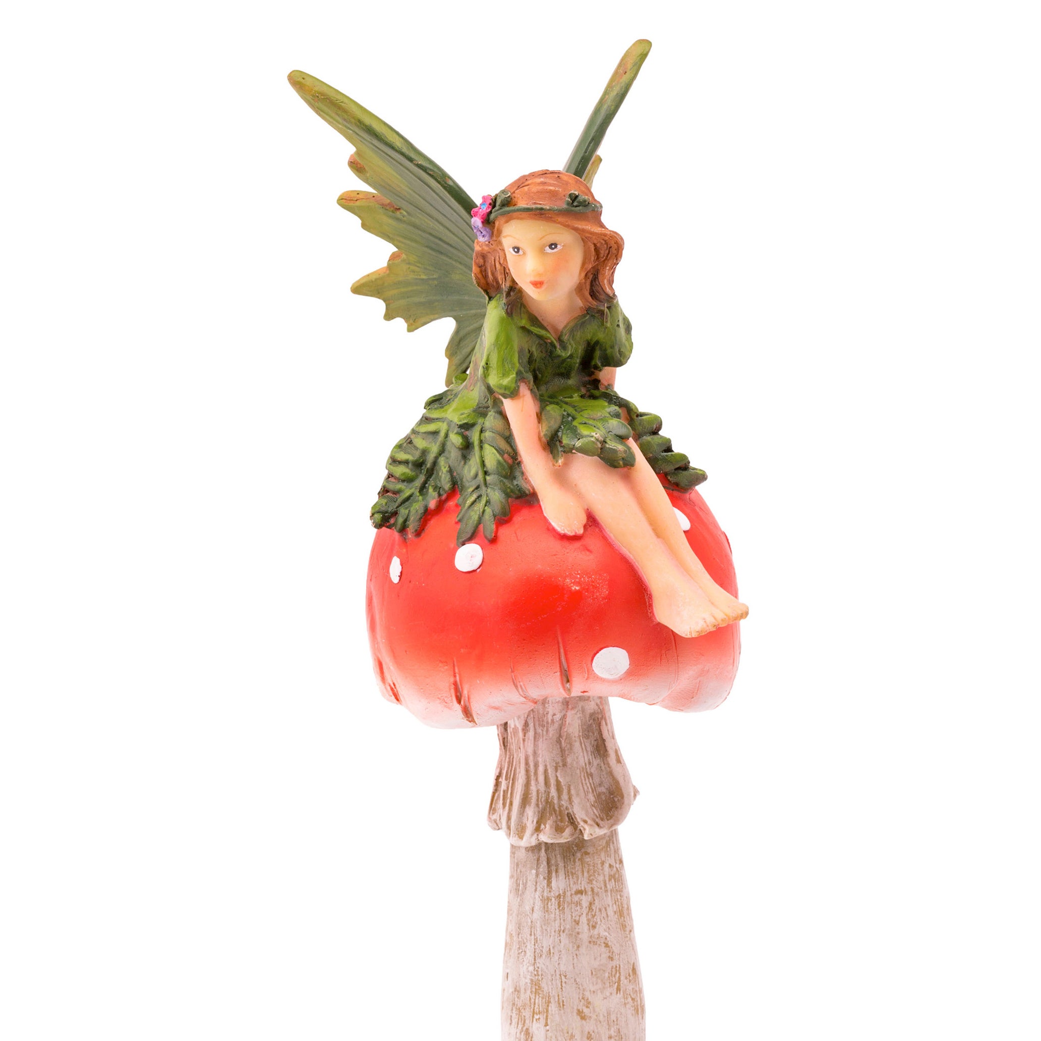 Fairy On Mushrooms Garden Stakes