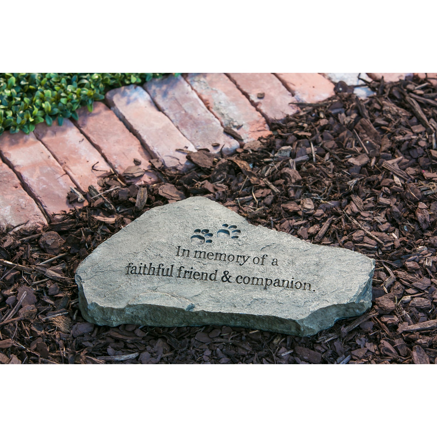 In Memory of a Faithful Friend and Companion Resin Tiding Stone
