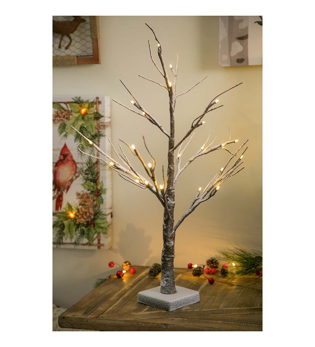 24" LED Snowy Tree