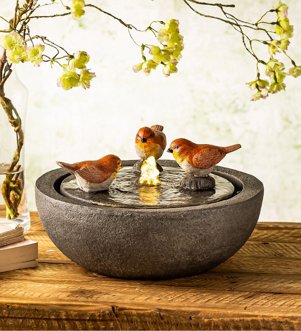 Tabletop Bird Fountain