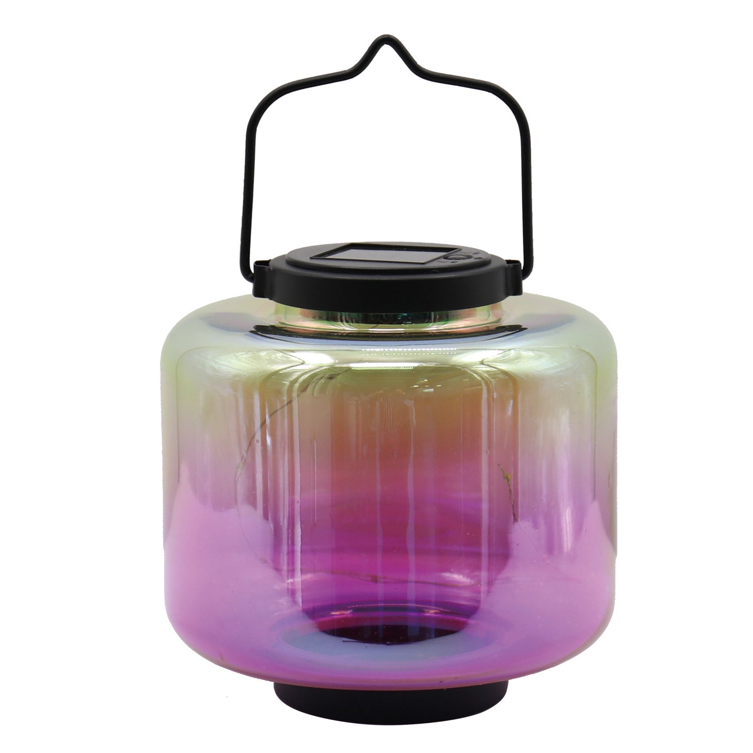 Square Purple Iridescent Ombre Lantern