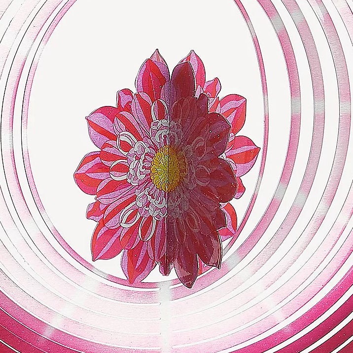 10" 3D Illusion spinner - Flower