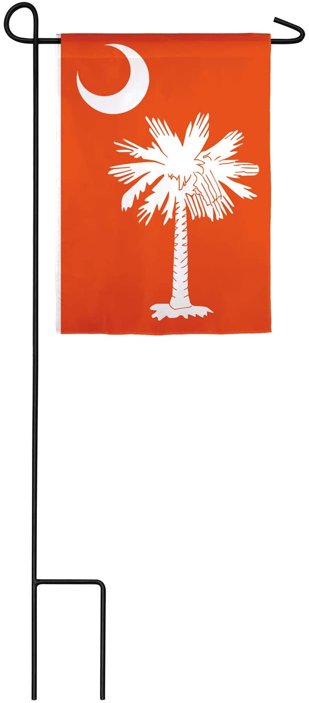 South Carolina Palmetto, Orange Garden Applique Flag